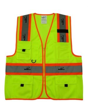 Vaultex JMA Reflective Fabric /Net Vest With 4 Pockets